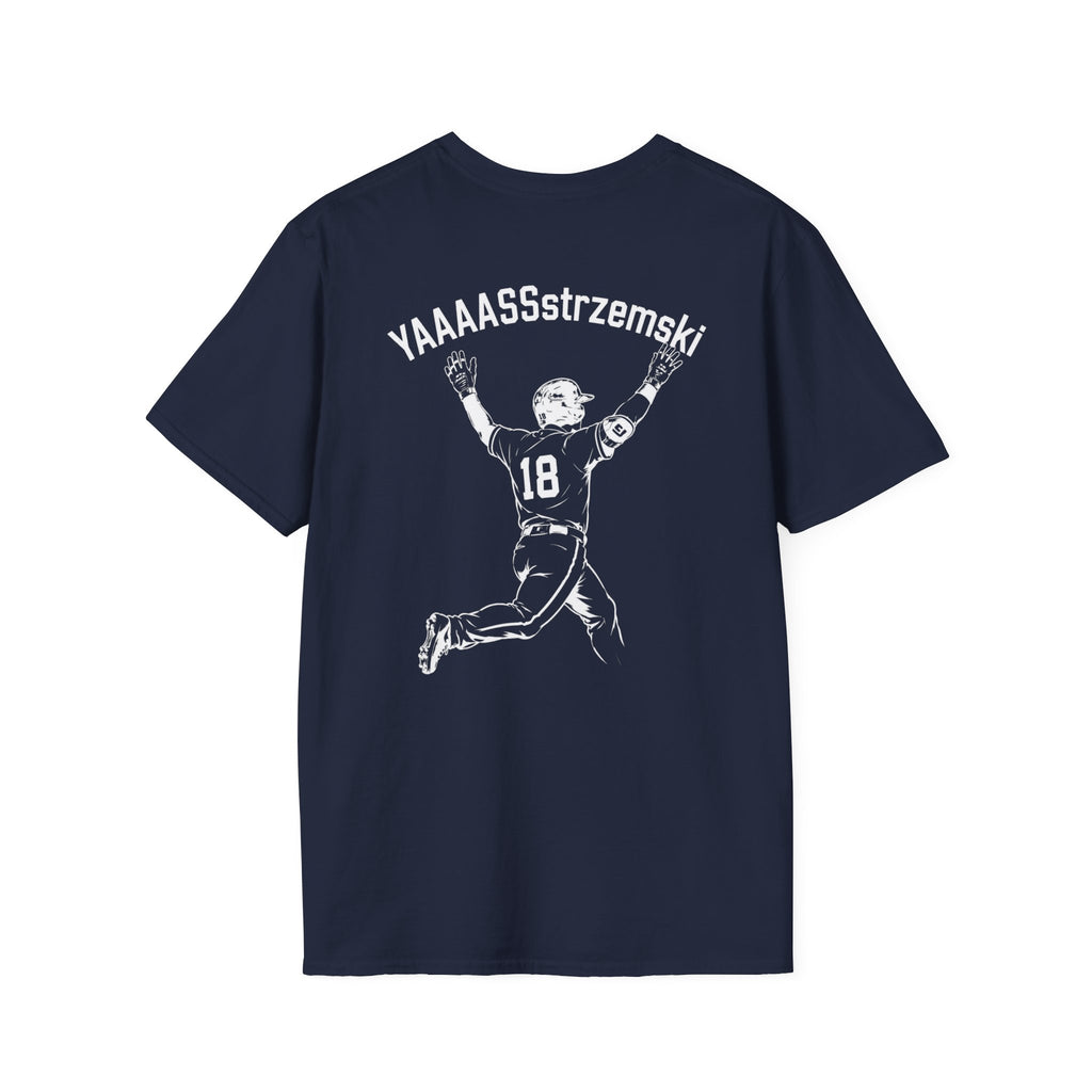 YAAAASSstrzemski Baseball Fan T-Shirt | Funny Yastrzemski Shirt | #18 Baseball Tee