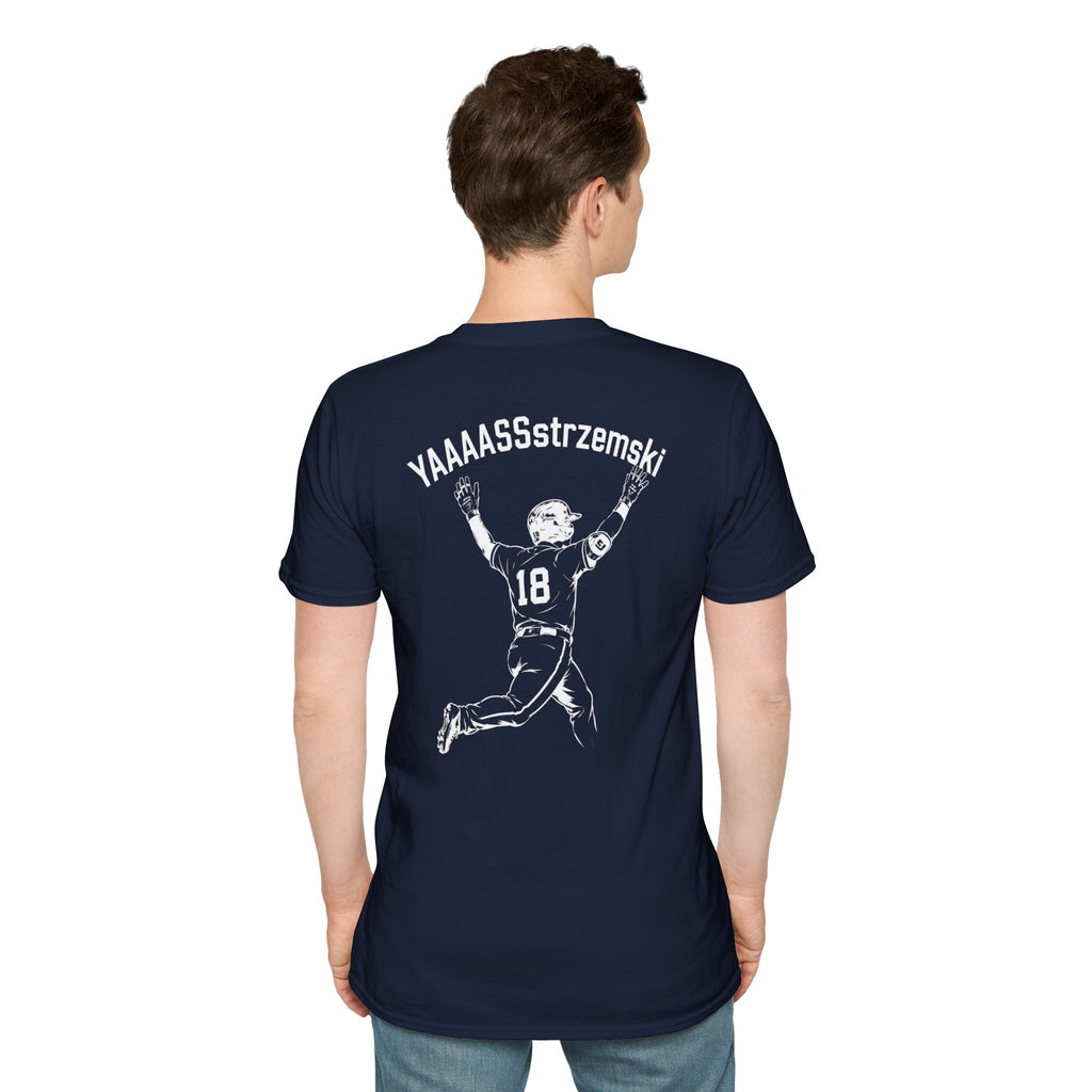 YAAAASSstrzemski Baseball Fan T-Shirt | Funny Yastrzemski Shirt | #18 Baseball Tee