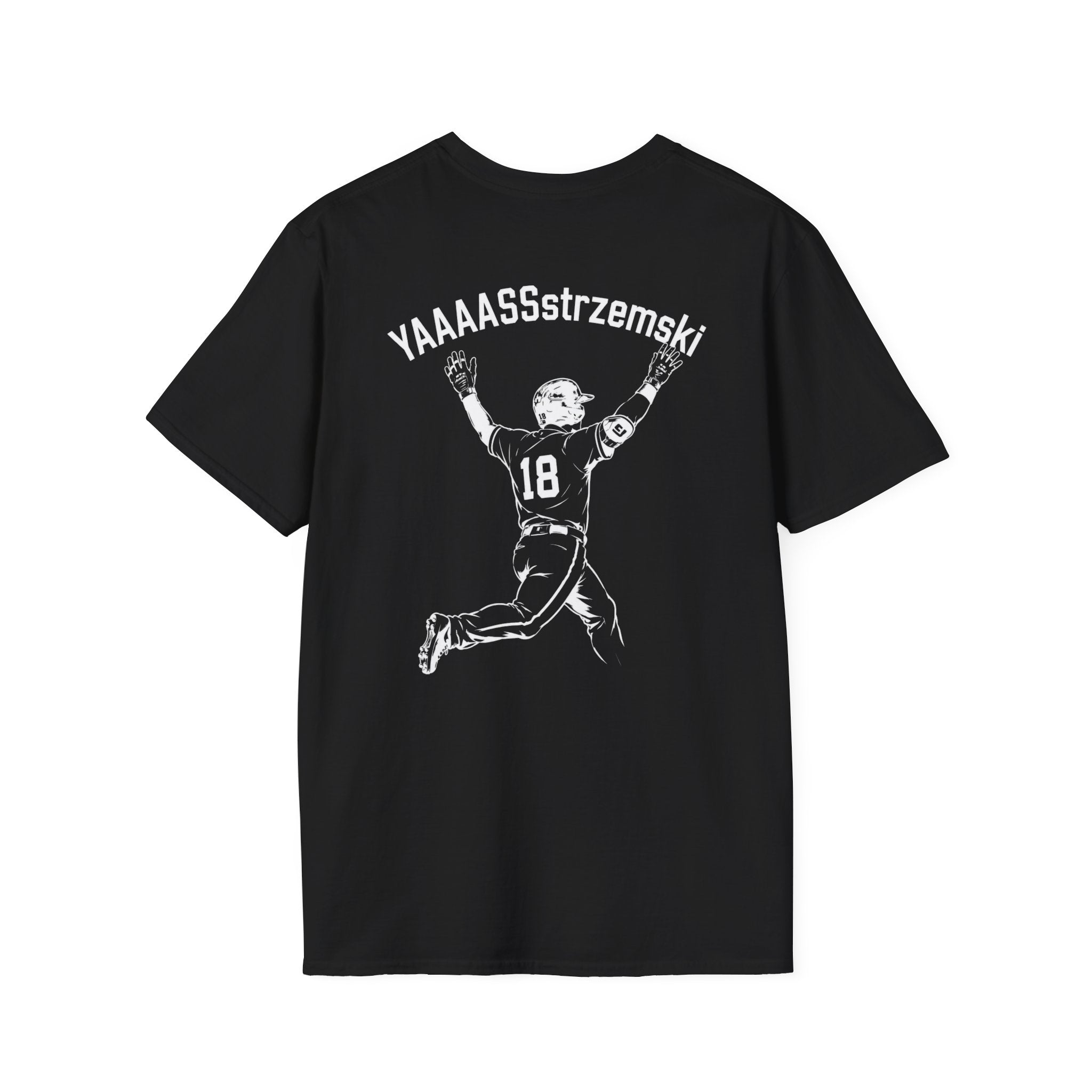YAAAASSstrzemski Baseball Fan T-Shirt | Funny Yastrzemski Shirt | #18 Baseball Tee