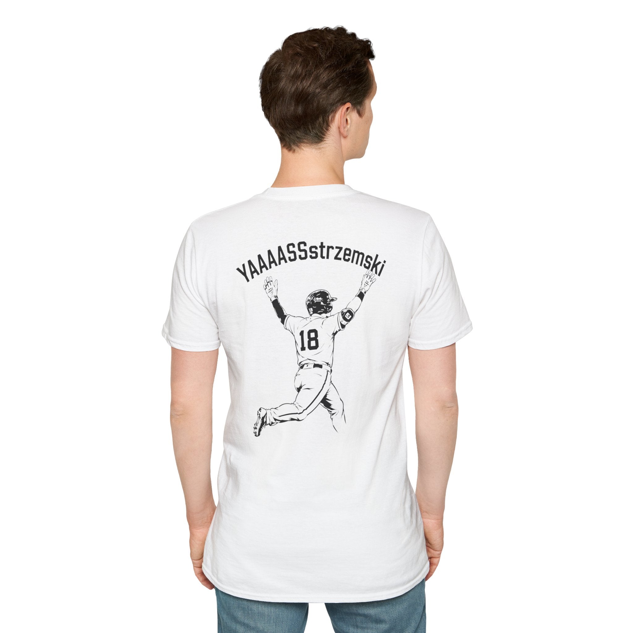 YAAAASSstrzemski Baseball Fan T-Shirt | Funny Yastrzemski Shirt | #18 Baseball Tee