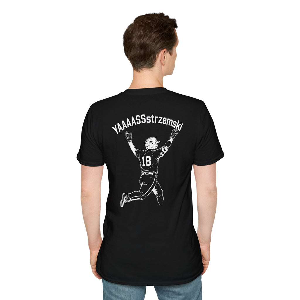 YAAAASSstrzemski Baseball Fan T-Shirt | Funny Yastrzemski Shirt | #18 Baseball Tee