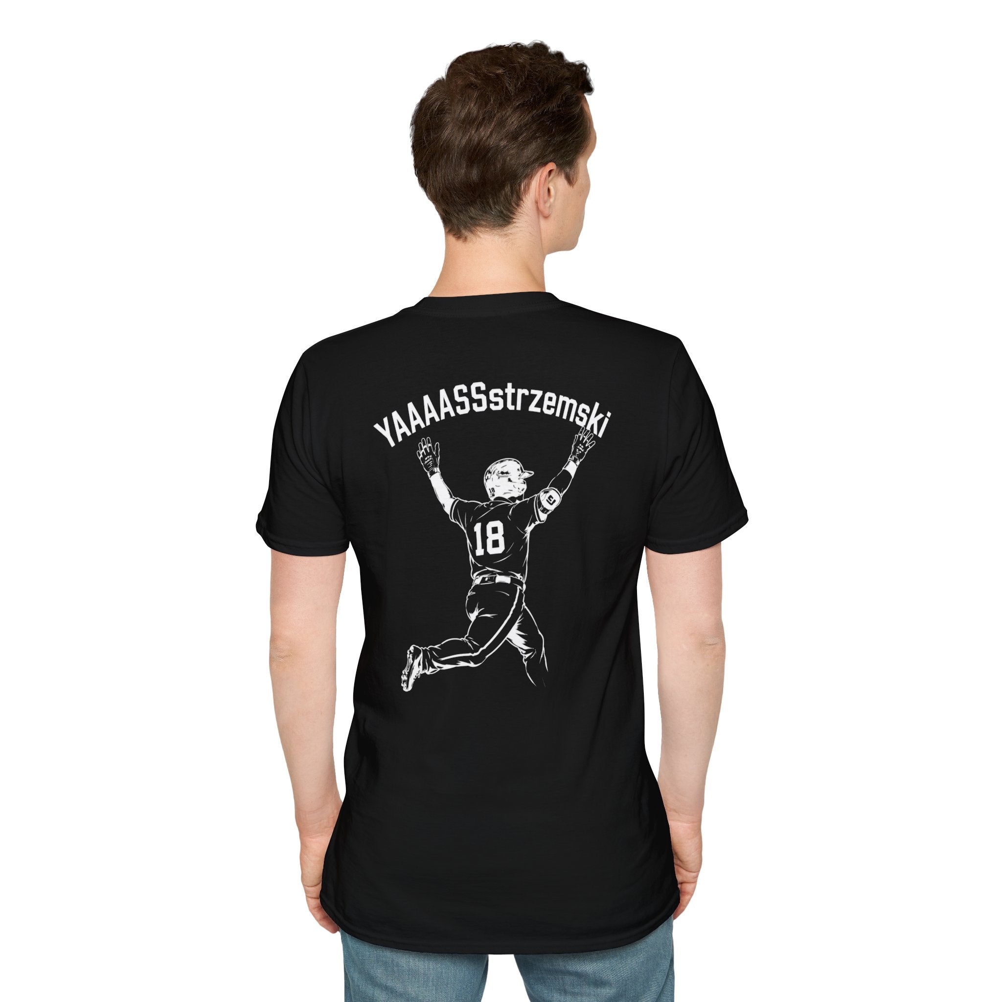 YAAAASSstrzemski Baseball Fan T-Shirt | Funny Yastrzemski Shirt | #18 Baseball Tee