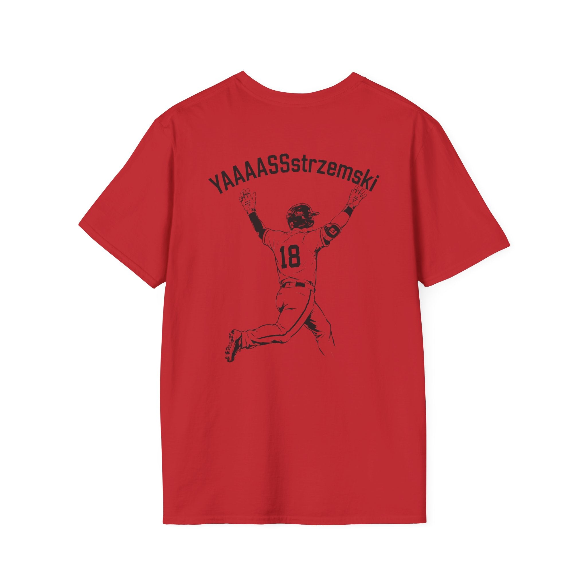 YAAAASSstrzemski Baseball Fan T-Shirt | Funny Yastrzemski Shirt | #18 Baseball Tee