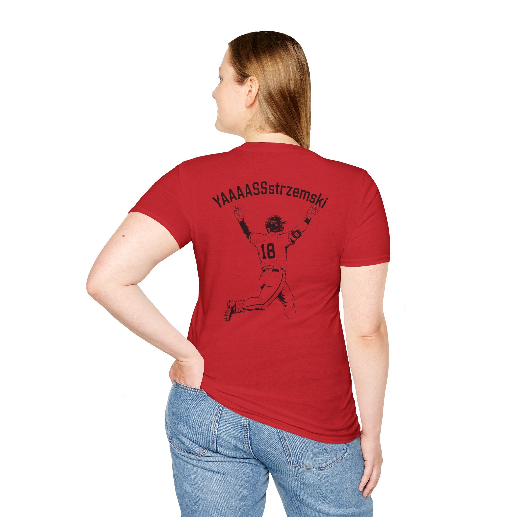 YAAAASSstrzemski Baseball Fan T-Shirt | Funny Yastrzemski Shirt | #18 Baseball Tee