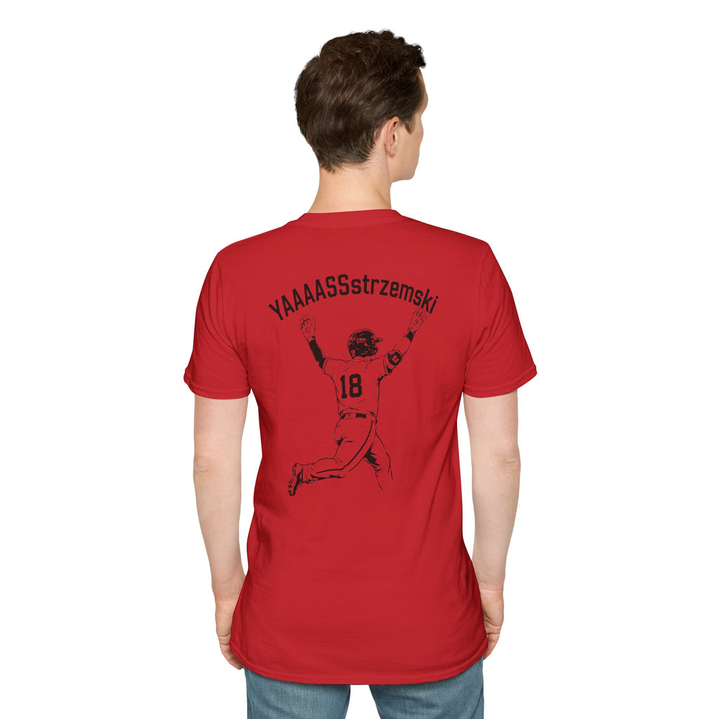 YAAAASSstrzemski Baseball Fan T-Shirt | Funny Yastrzemski Shirt | #18 Baseball Tee